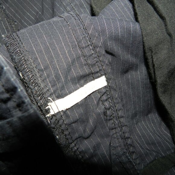 Calvin Klein Mens Navy Striped Cotton Button Full Leg Dress Pants Size 33X30 - Picture 10 of 10